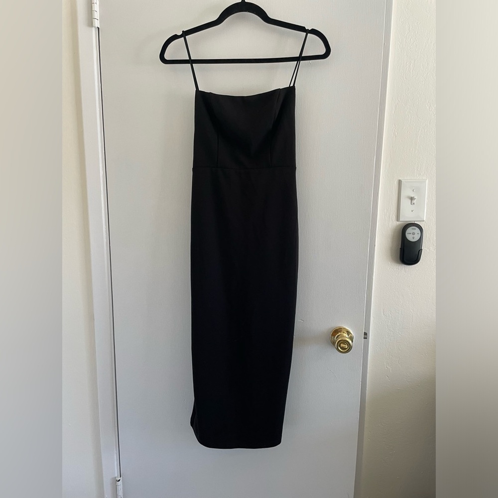 Hello Molly black midi dress